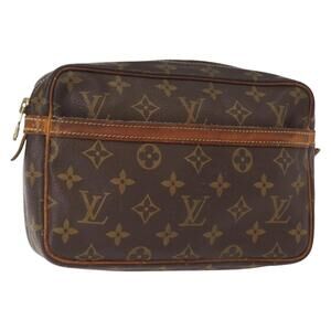 LOUIS VUITTON Monogram Compiegne 23 Clutch Bag M51847 LV Auth am9507